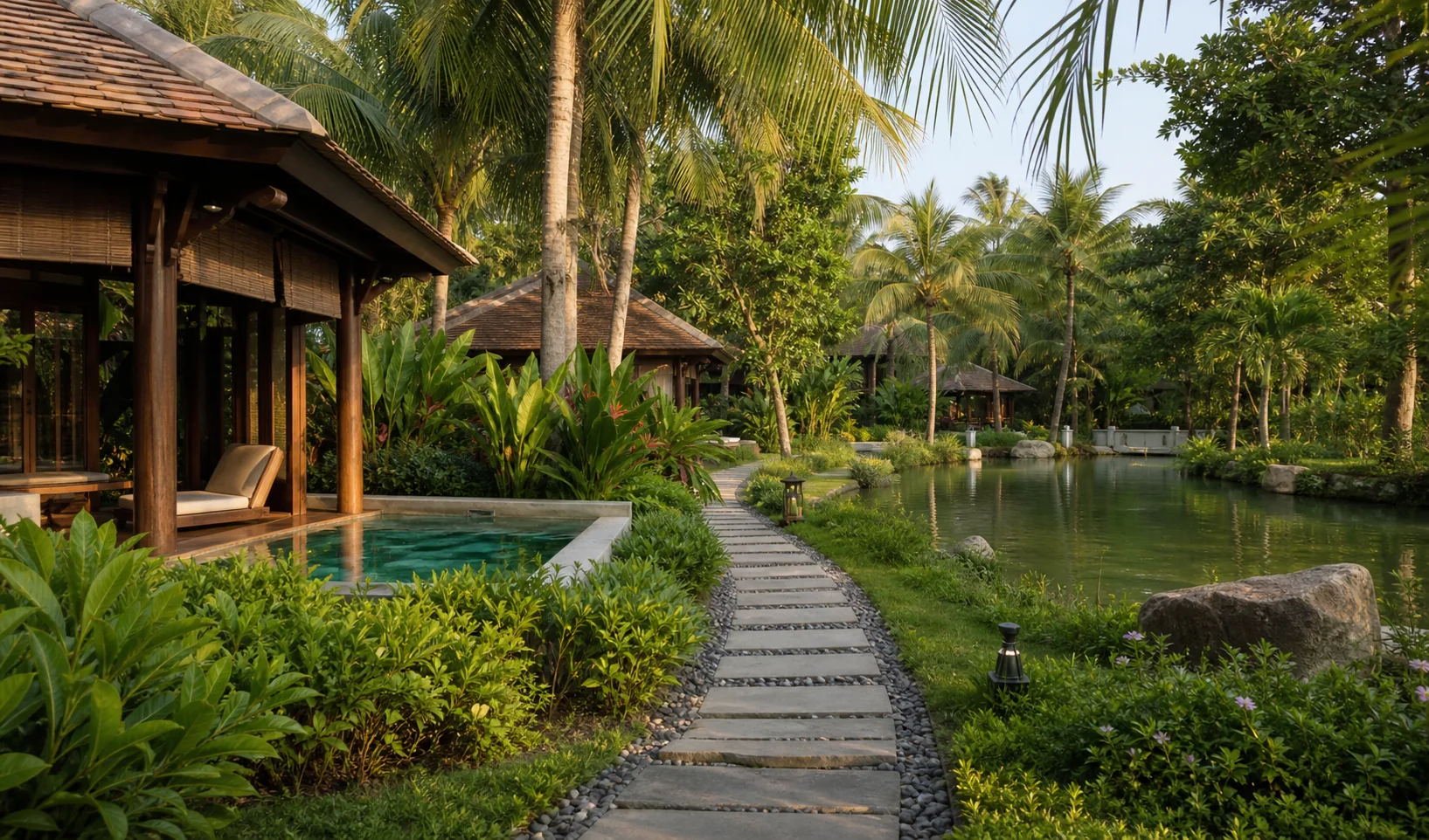 Không gian chính của Lagoon Garden Villa
