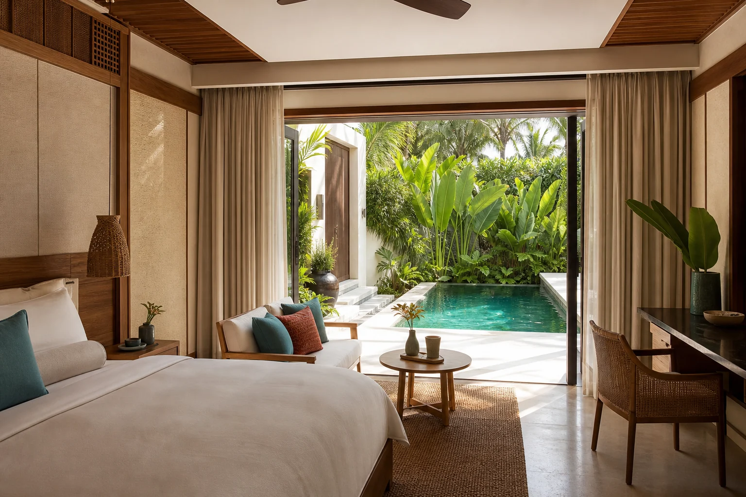 Không gian chính của One-Bedroom Pool Villa